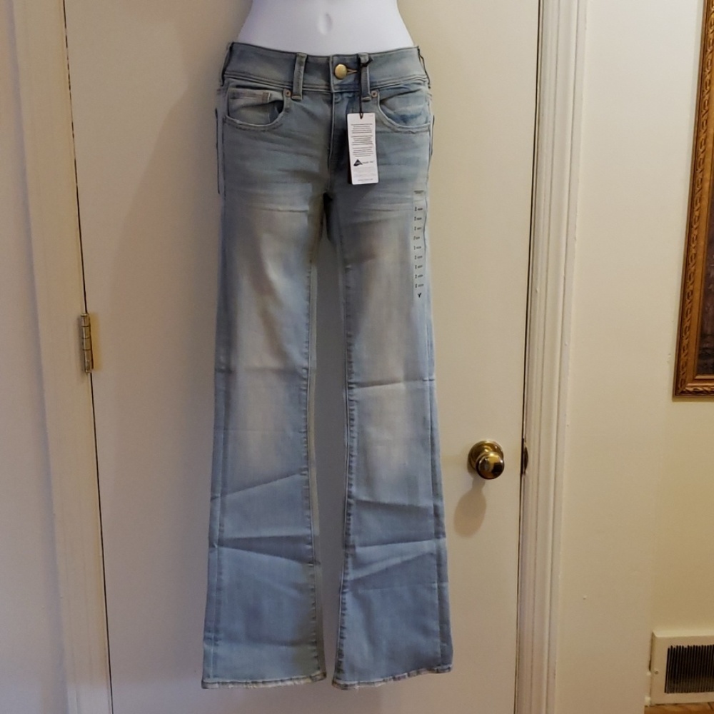 American Eagle Light Kick Boot Mid-Rise Stretch